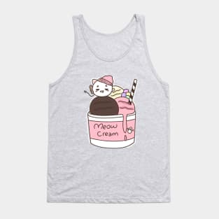 Meow cream Tank Top